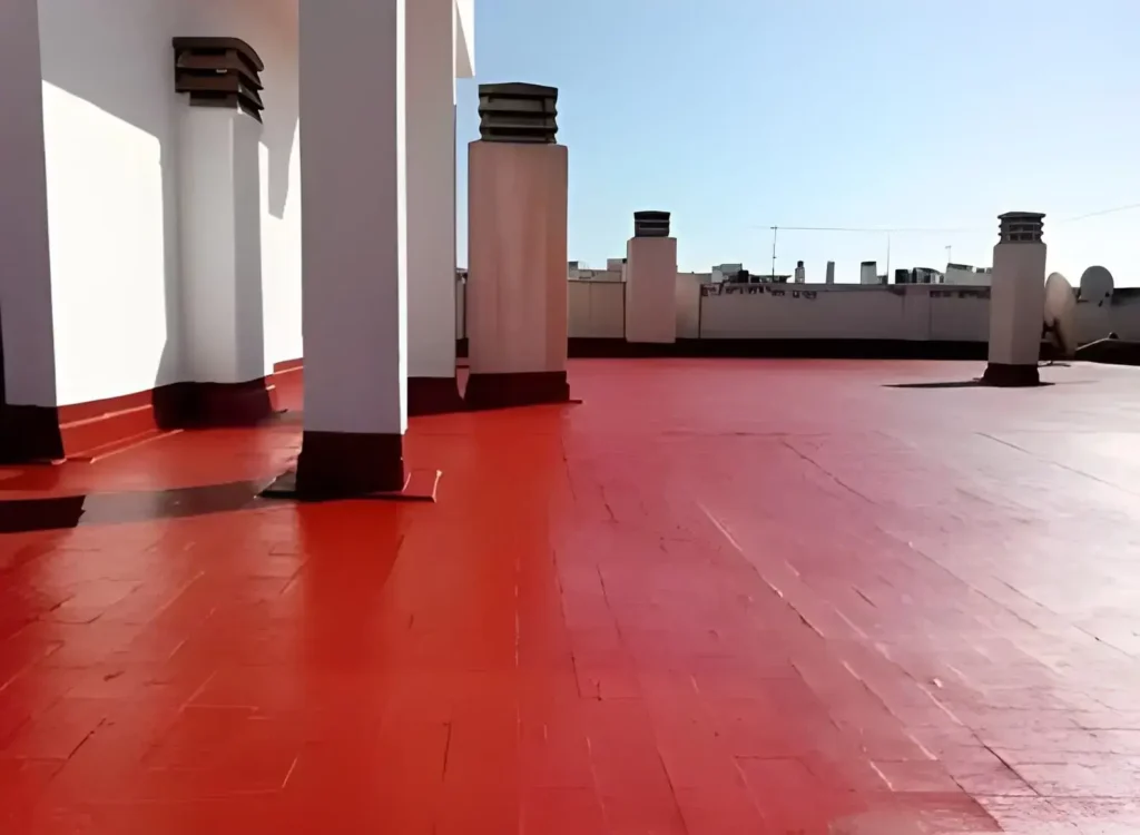 Terraza cubierta impermeabilizada realizada por El Pintor en Cadiz
